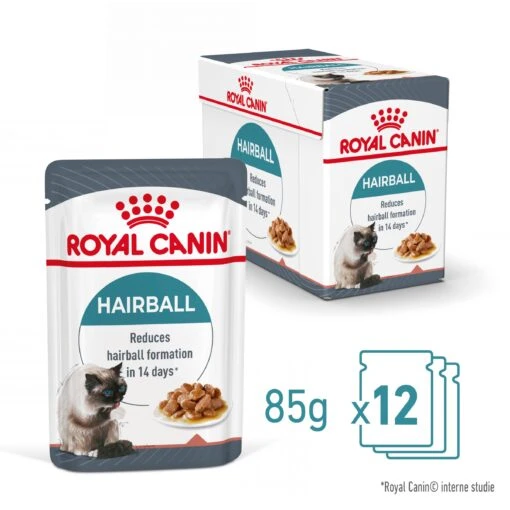 Royal Canin Hairball Care Natvoer In Gravy Kattenvoer 48x85g -Bekende Dieren Product Winkel Royal Canin Hairball Care Gravy Kat NL 04