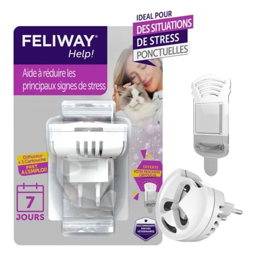 FELIWAY Help! Startset: Verdamper & Cartridge (7 Dagen) -Bekende Dieren Product Winkel feliway help 1cartridge