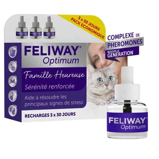 Feliway Optimum Navulling 3-pack 3x48ml -Bekende Dieren Product Winkel feliway optimum streamer 3refills